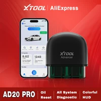 XTOOL Advancer AD20PRO OBD2 escáner sistemas completos herramienta de diagnóstico de coche ad20 pro lector de código reinicio de aceite voltaje detección de batería