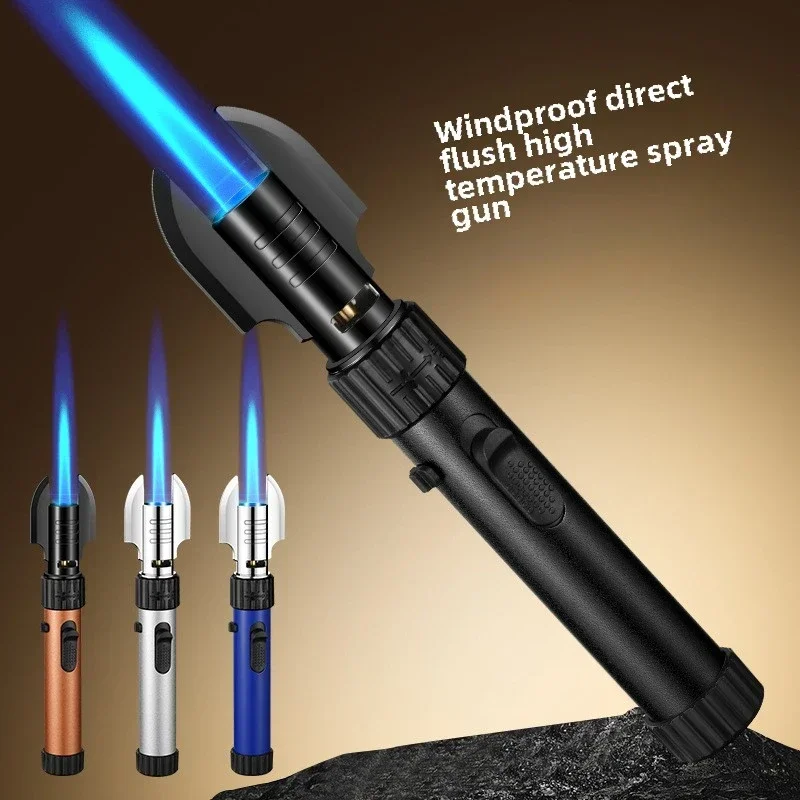 Powerful Torch Jet Gas Lighter High Firepower Windproof Spray Gun Kitchen Cooking Smoking Accessories Barbecue Cigar Lighter