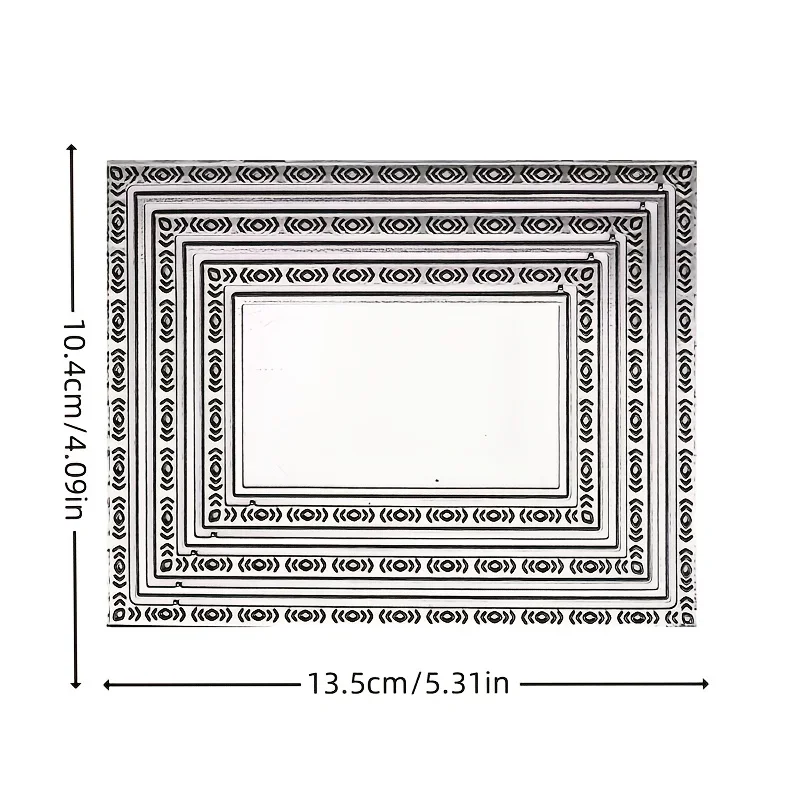 2025 nieuwe collectie vierkante rechthoek laag achtergrond metalen stansmessen voor scrapbook kaarten maken mes schimmel blade punch stencils