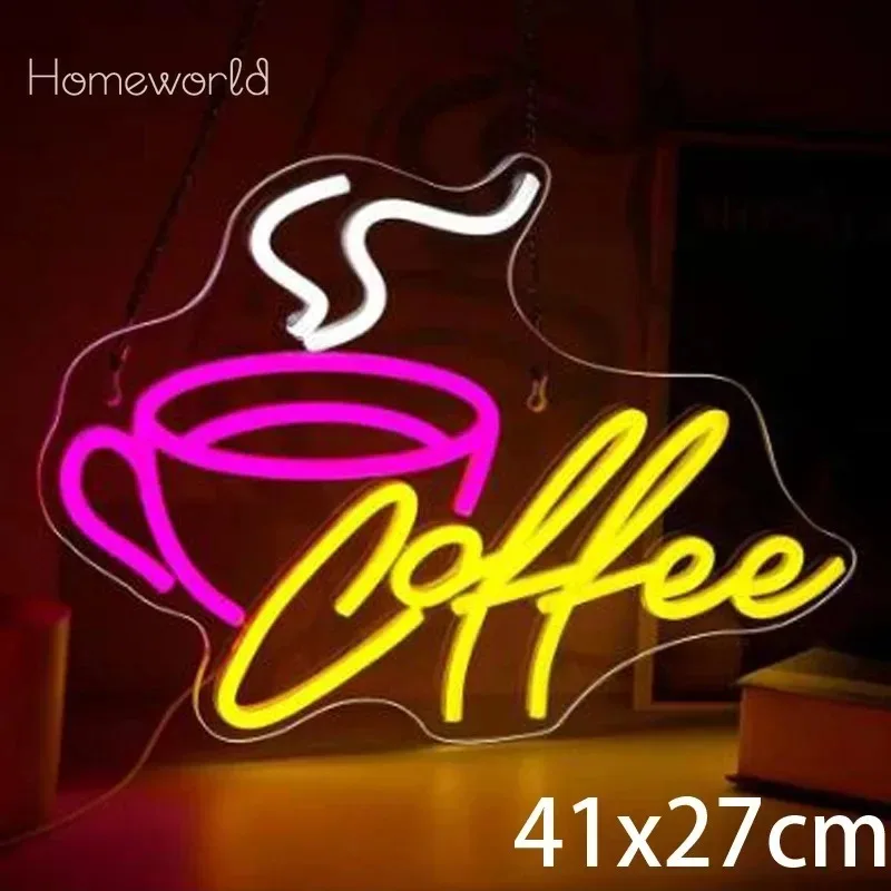 

Coffee Neon Sign for Wall Decor USB Powered LED Neon Light for Coffee Station Bar Shop Business Art Decor Party Decoration