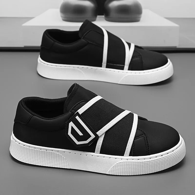 Heren Gevulkaniseerde Schoenen Outdoor Mans Sneakers Nieuwe Sport Platform Sneaker Voor Heren Trendy All-Match Mode Witte Schoen Vier Seizoenen