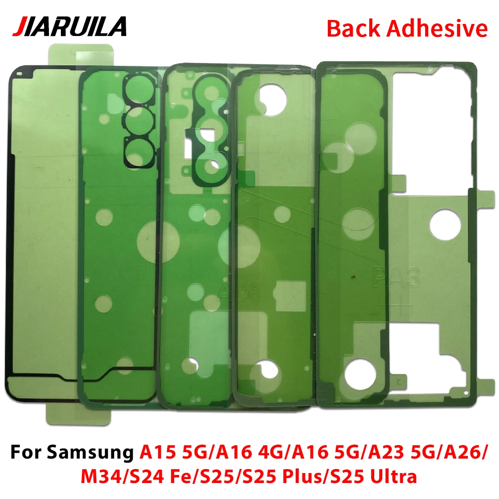 

10 шт./лот, новая задняя наклейка для Samsung S25 Plus Ultra A15 A16 A23 A26 4G 5G M34 S24 Fe, клейкая задняя крышка
