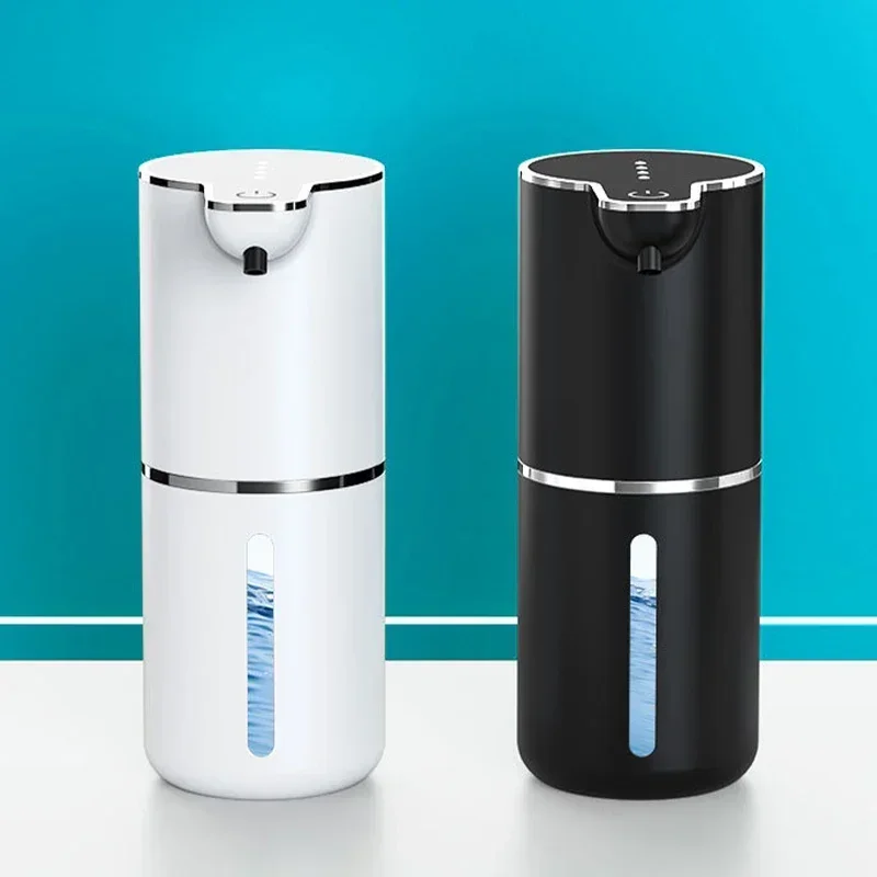 Automatischer berührungsloser Schaumseifenspender, 380 ml, 4 Stufen einstellbar, USB wiederaufladbar, elektrisch, Wandmontage, für Badezimmer, Küche