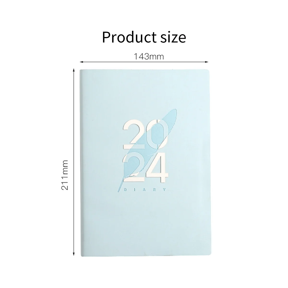 2024 Diary A5 Diary A5 Daily Planner Notebook for Christmas Gift Birthday Gift Diaries for 2024 Blue