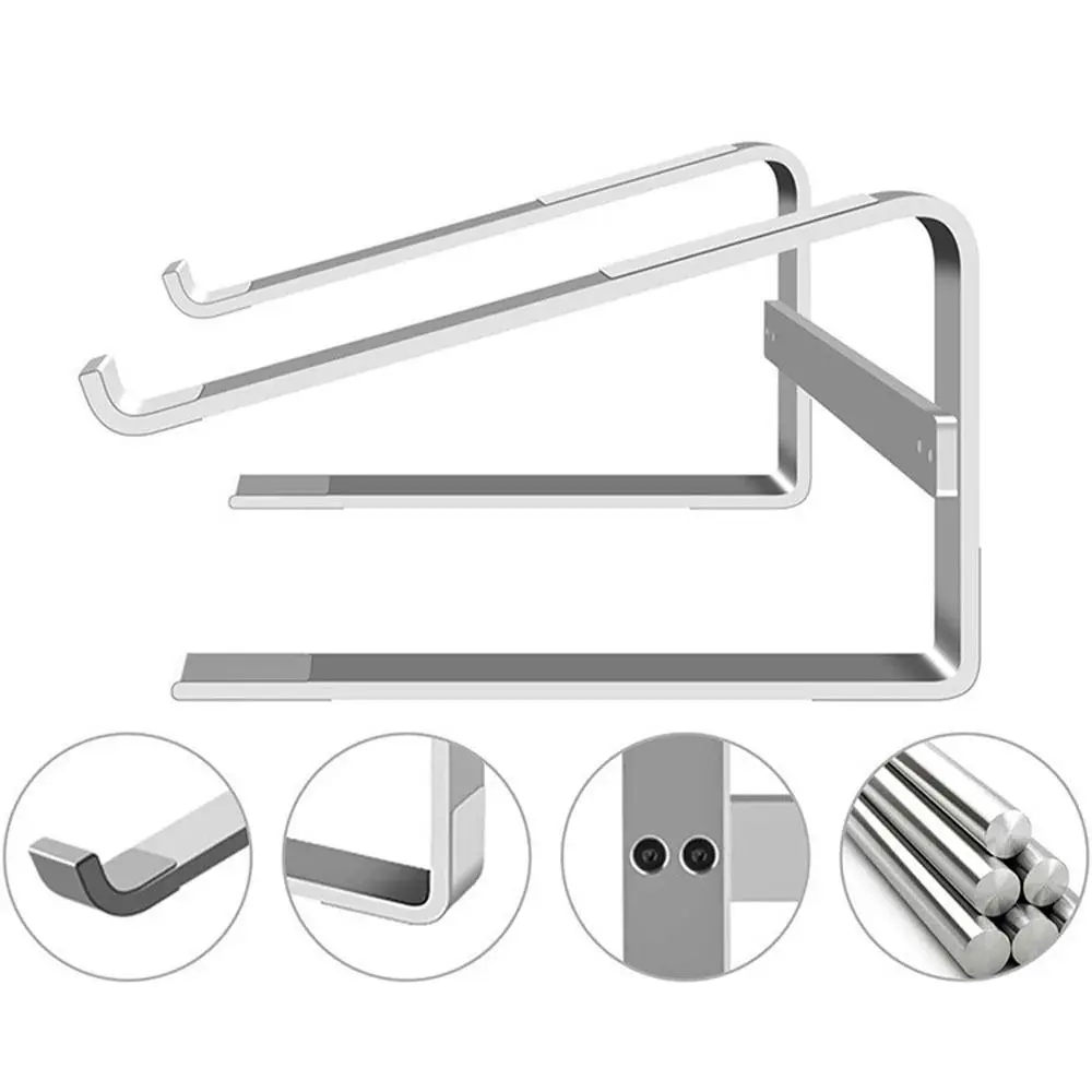 Sturdy Double Layer Laptop Stand Iron Ventilated Notebook Riser Universal Base Detachable Mount Notebook Stand Ergonomic Support