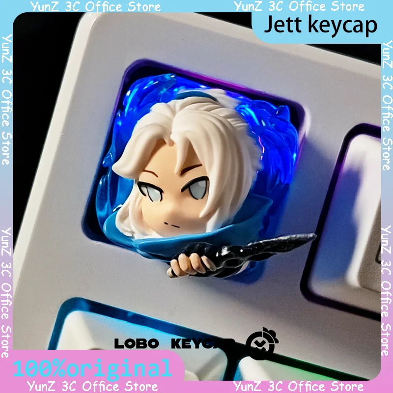 

Jett keycap gaming keycap Valorant translucent resin personalized mechanical keyboard single ESC suitable for wooting mad60