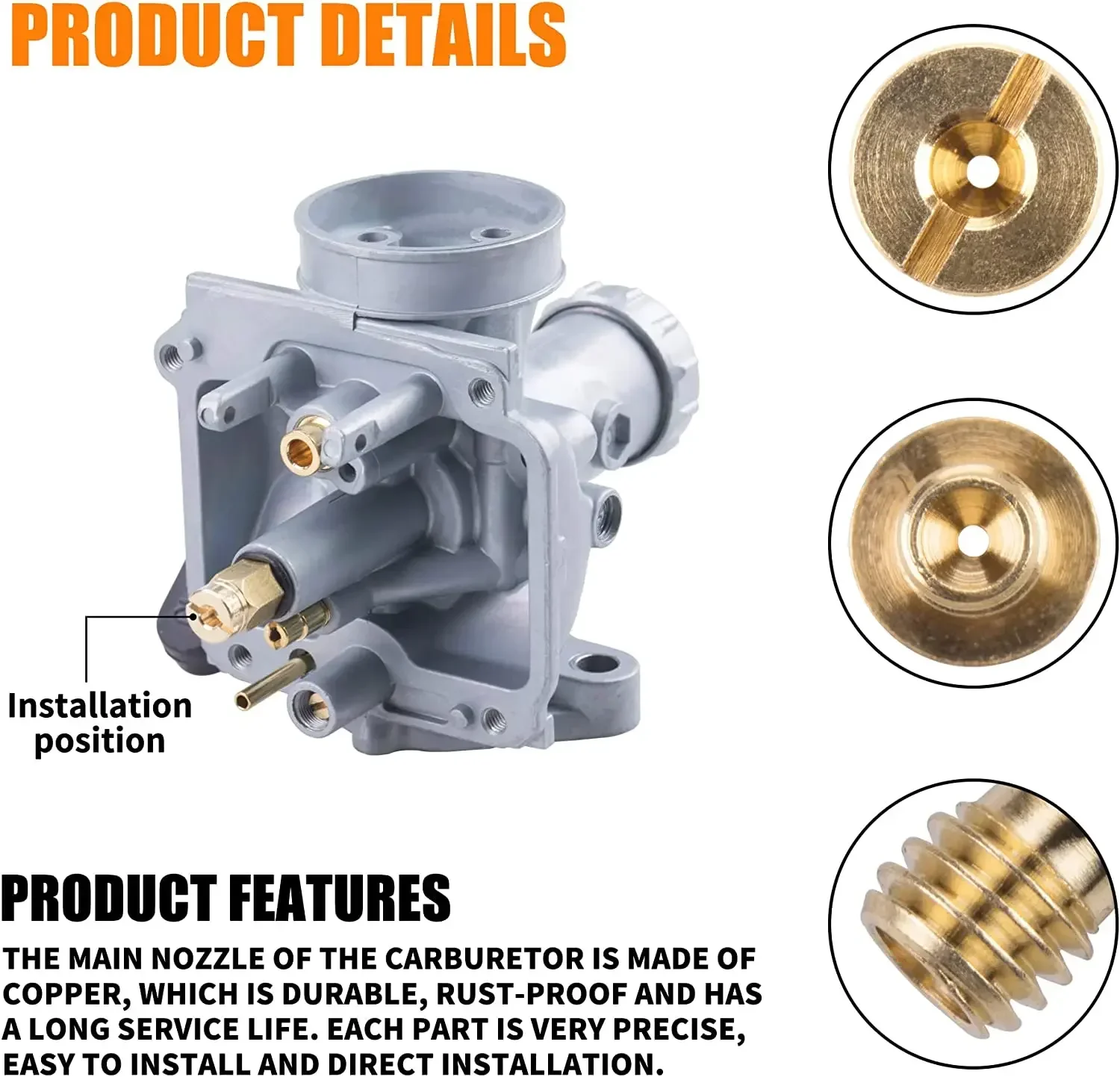 Carburetor Nozzle Main Measuring Hole Carburetor Main Jet Kit Replace For Honda Carburetor Nozzle Fuel Delivery