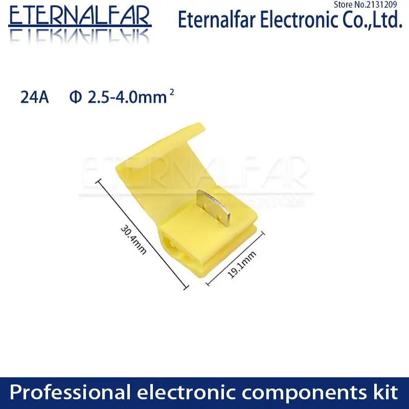 5V-220V Line Connector 10-24A Terminal Joint Blue Red Quick Connection Clip Wire Crimp Splitter Lip Break Clamp Soft Distributor