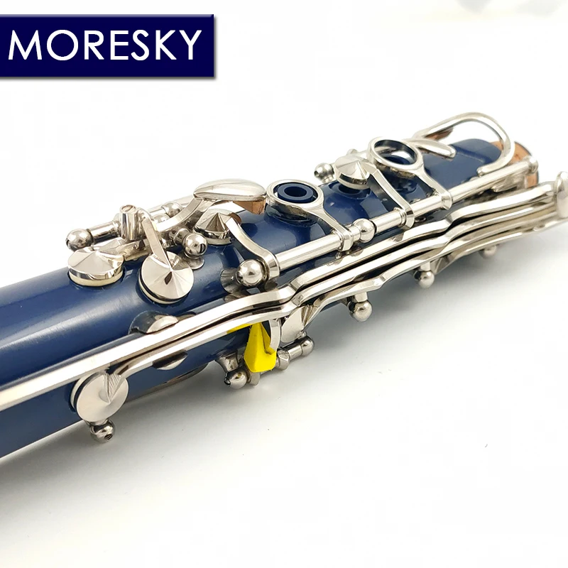 MORESKY Bb klarnet 17-klawiszowy Sib Klarnet granatowy klarnet z etui E109