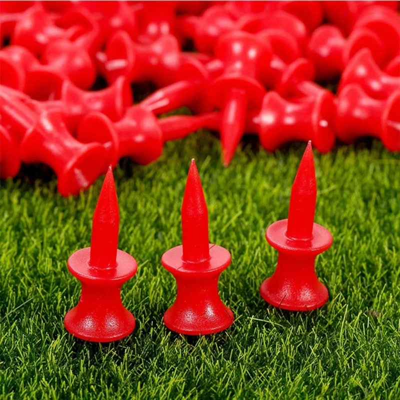 50Pcs Golf-Tees Step Down, Plastic Castle Golf-Tees, 6-Colors Each of 50pcs, Assorted Size 70mm/57mm/51mm/45mm/38mm/32mm