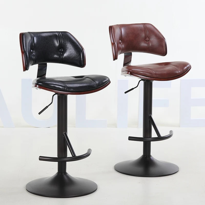 

Xl Lifting Rotating Bar Chair Cashier Chair Home Backrest American High Stool