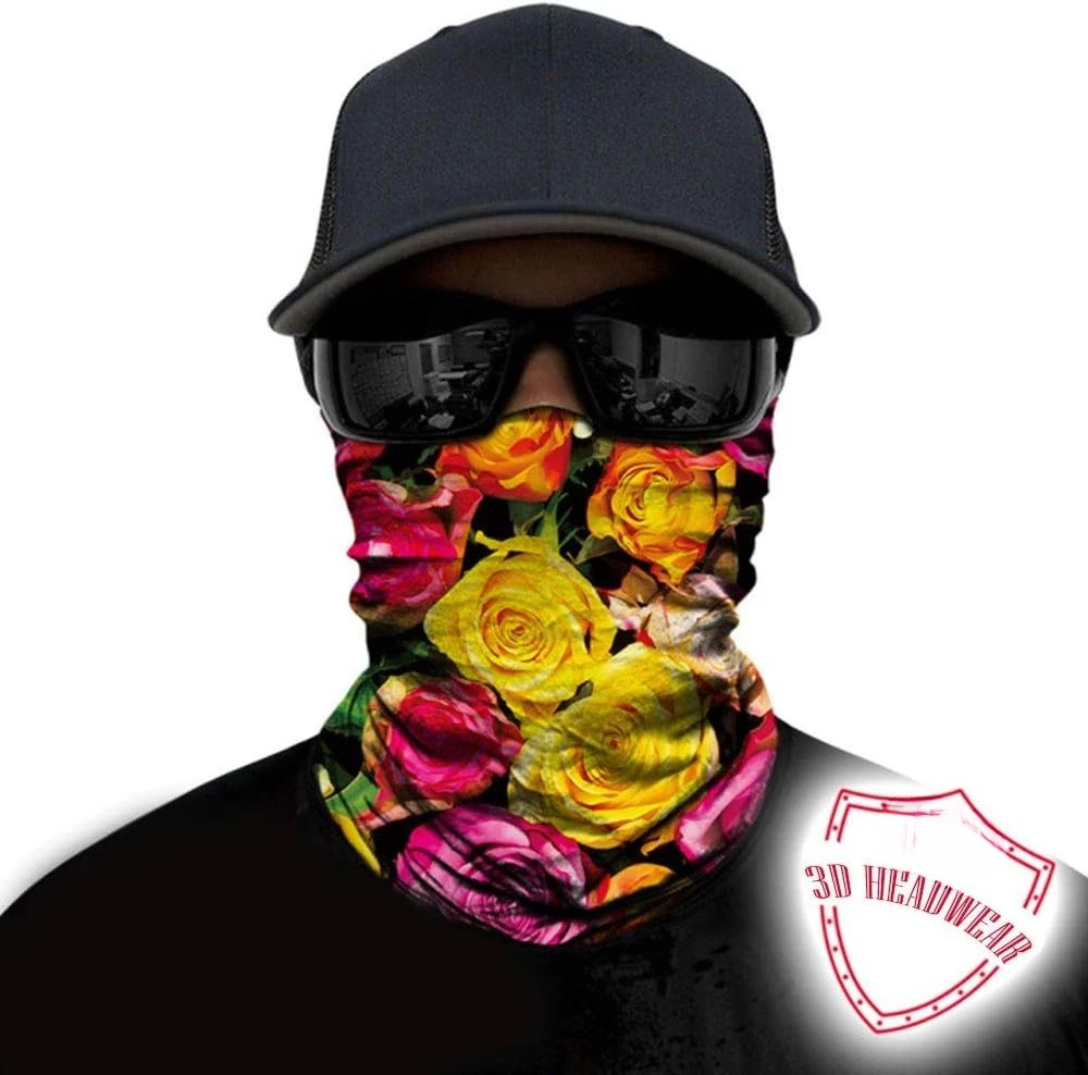 Masker Wajah Bandana Seamless untuk Wanita dan Pria, Pelindung dari Debu, Angin, dan Sinar Matahari, Penutup Leher Seamless, Syal Bandana, Masker Wajah