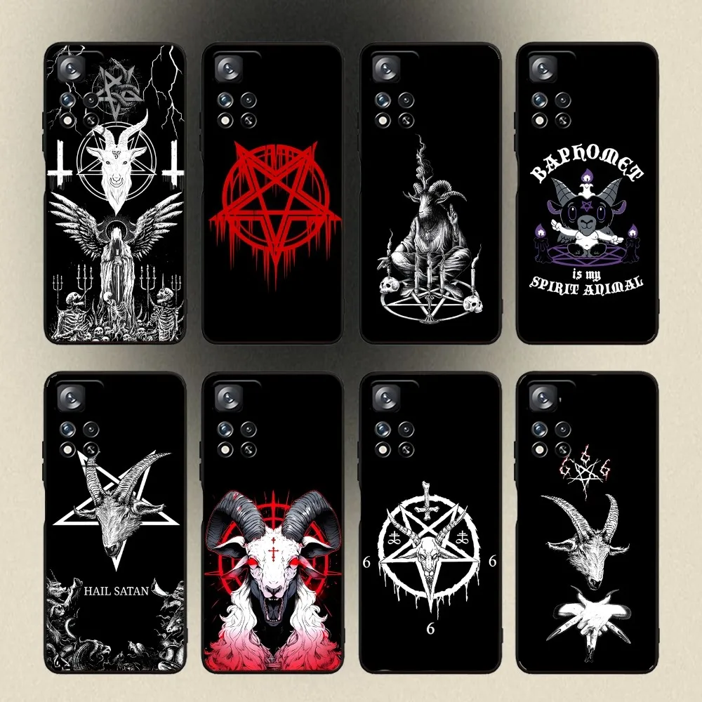 

Devil Satan 666 Phone Case For Samsung Galaxy A20,A21s,A22,A31,A32,A52,A53,A72,73,A80,A91 Soft Black Cover