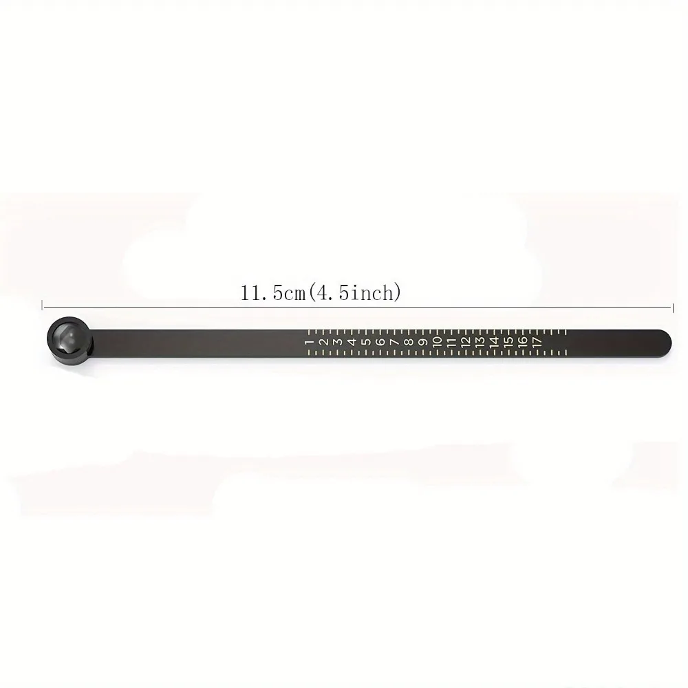 Portable Soft Ring Sizer Tool  Device with Magnified Glass and Reusable Plastic Finger Size Measuring Tape USA Rings,