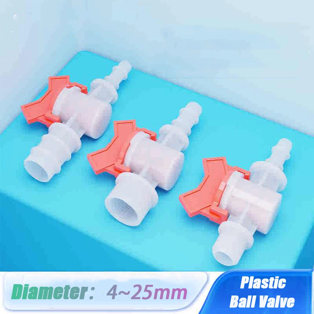 1/2/3/5/10Pcs 4 ~ 25mm Gleichen Durchmesser Kunststoff Ball Ventil Tropf Bewässerung Rohr Schalter Aquarium Luftpumpe Schlauch Anschluss POM Rohr Ventil