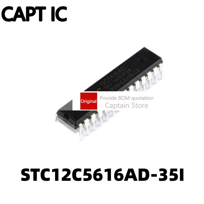 5PCS STC12C5616AD-35I-SKDIP28