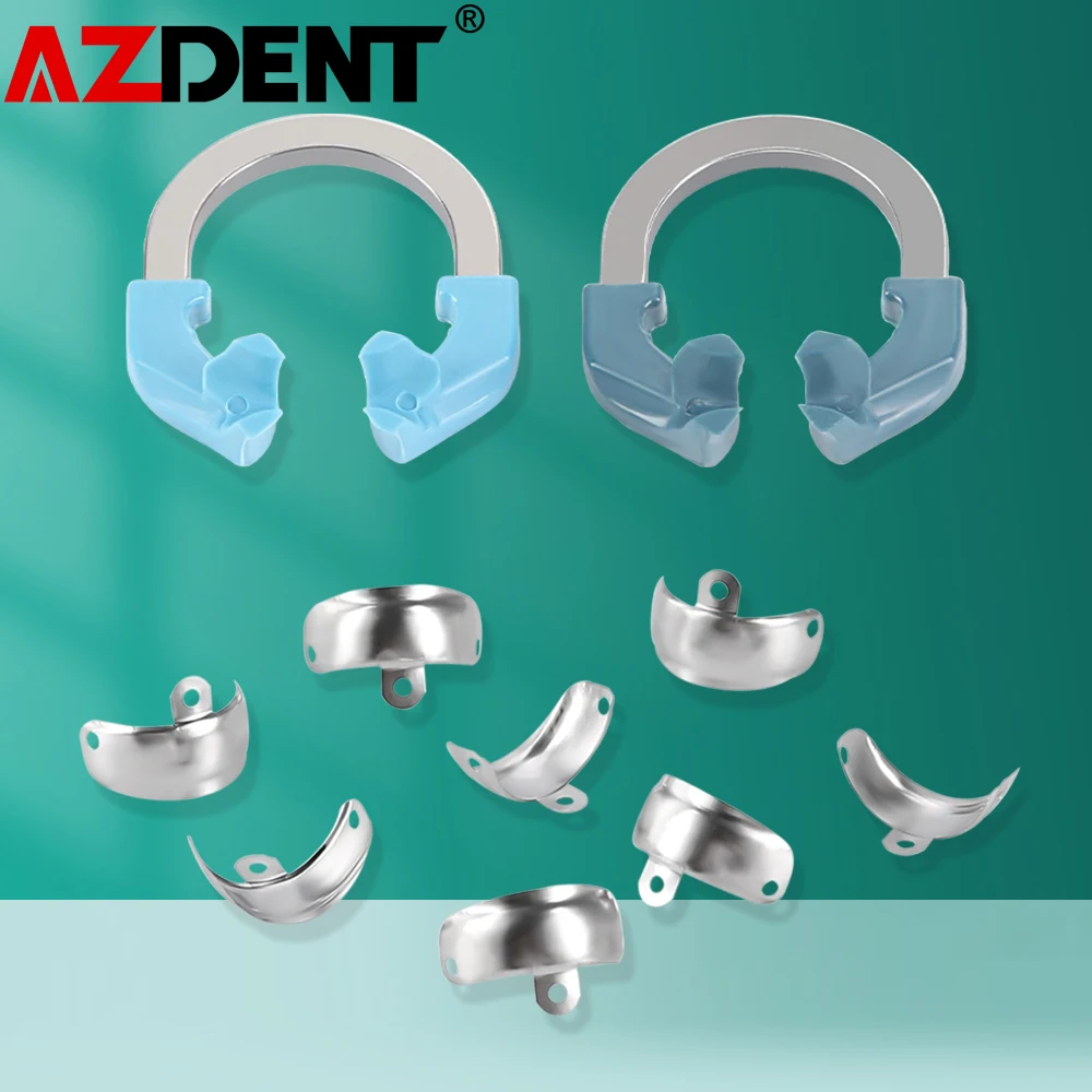 Azdent Dental Matrix Bands Clamp Sectional Contoured Matrix System Metal Matrices Nickel Titanium Clamping Ring Dentist Tools