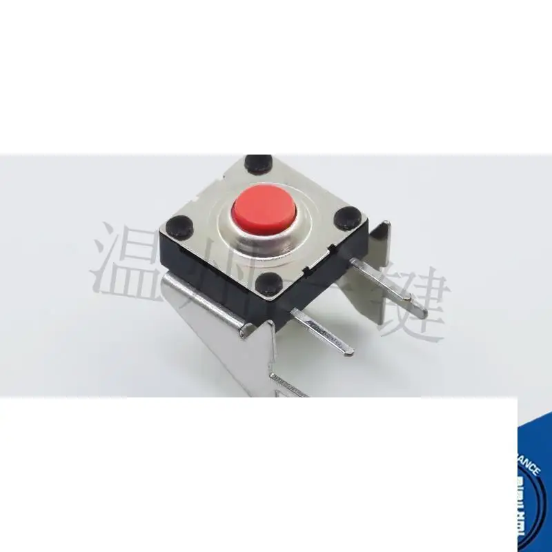 10pcs original new TS-I007J touch switch 2 pin 10 * 10 waterproof belt bracket red button Electrical connector button