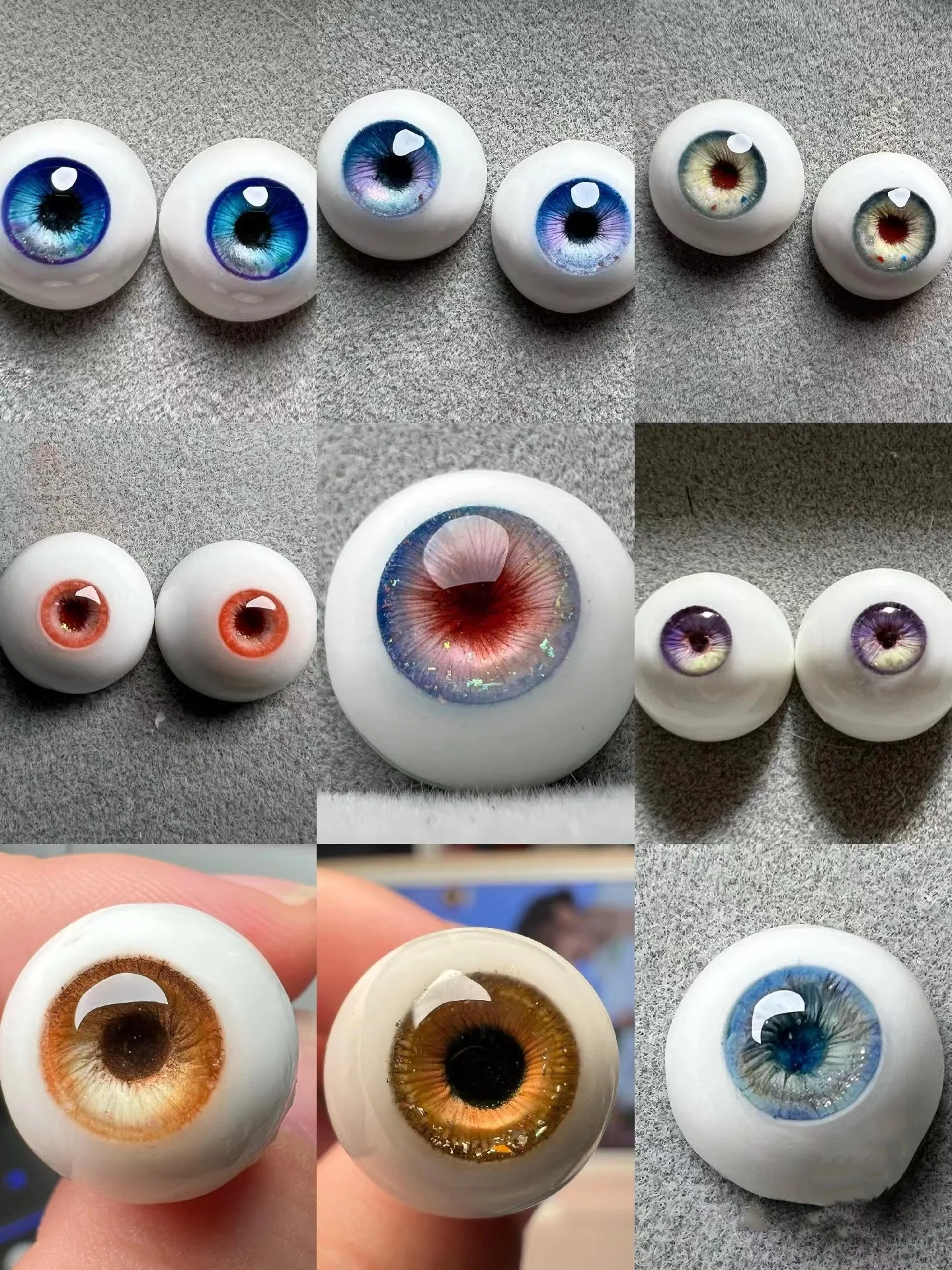 

12mm 14mm 16mm 18mm BJD Doll Eyeballs, Color Series Eyes Accessories