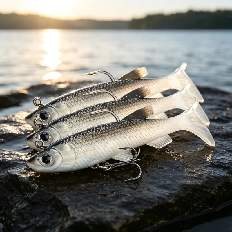 Lead Coated Fish 8CM 12g Multicolor Optional Lead Coated Fish Imitation Lure T-tail Lead Coated Fish T-tail Soft Bait