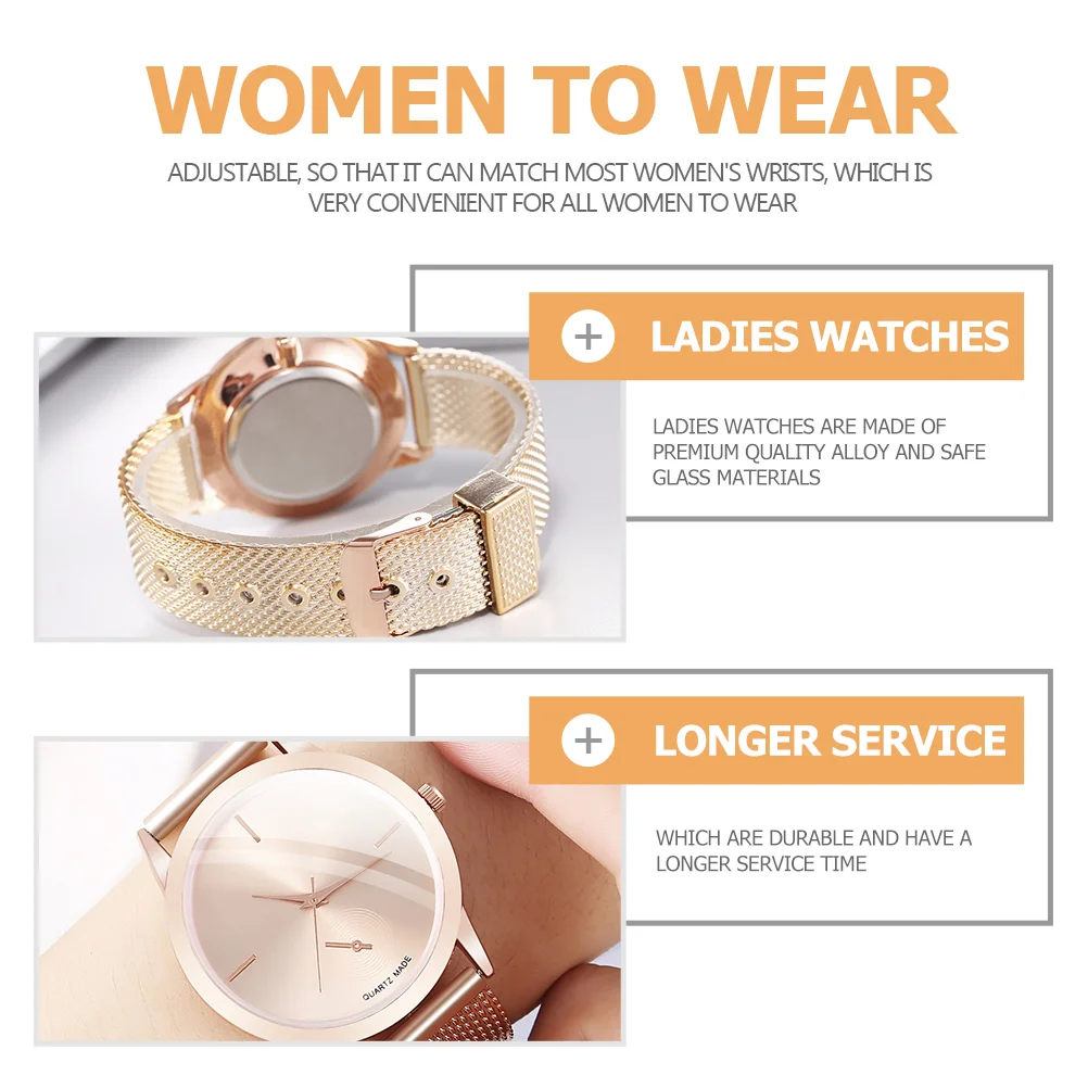 Ladies Watch Adjustable Student Lady Wristwatch Graceful for Women Casual Girls'