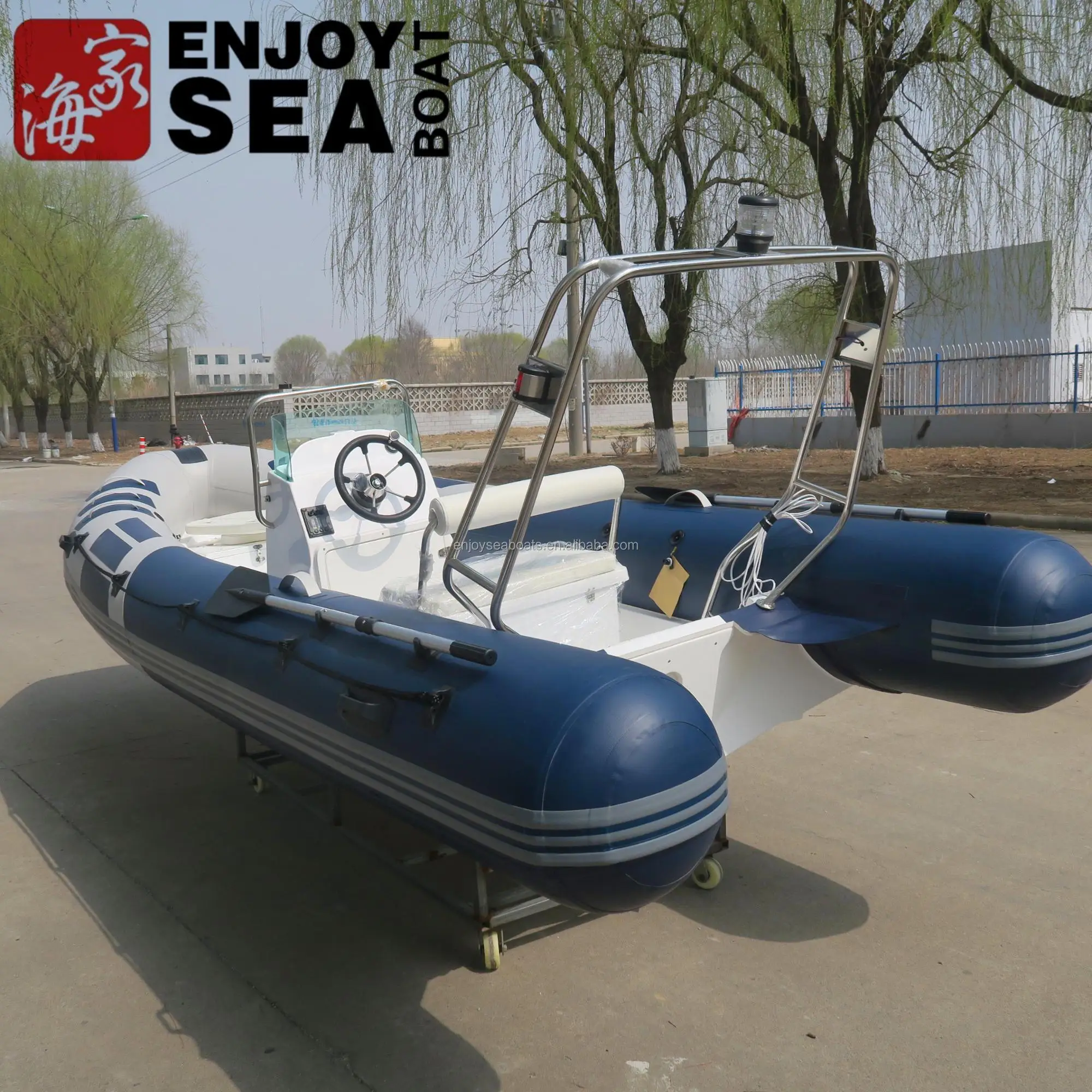 Lightweight PVC Inflatable Sport Fishing Yacht, High Speed Power Component Cheap Wholesale For Outdoor Drifting Activity view 3