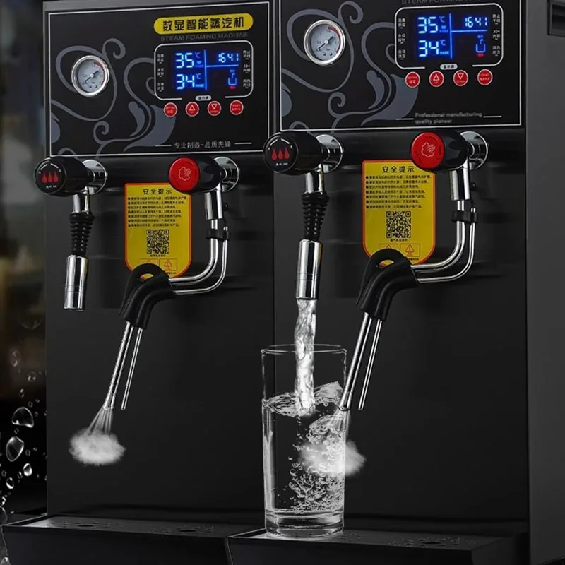 Steam Milk Frother Commercial Milk Frother Machine Coffee Bubble Maker Intelligent Steam Hot Water Machine