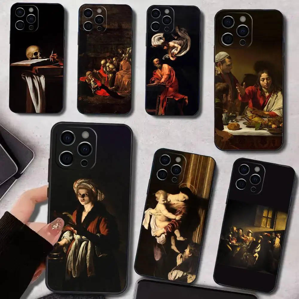 

Caravaggio Paintings Phone Case Silicone Soft For IPhone 17 16 15 14 13 12 11 X XR Plus Pro Max Plus