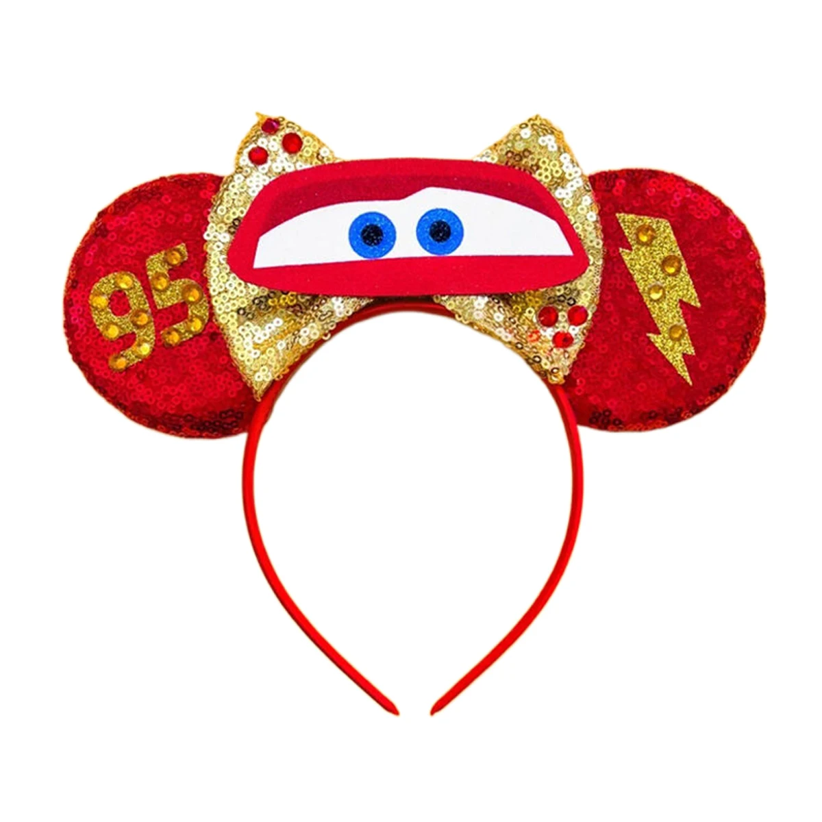 Auto's Mickey Mouse oorhoofdband 95 Flash haaraccessoires pretpark aankleden jongen hoofddeksels vakantie haaraccessoires - afbeelding 1