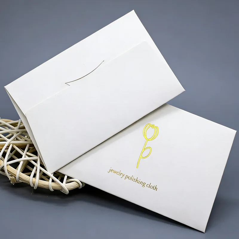 

100PCS 10X6.5CM Flower Gold Letter Package Silver Gold Polish Cloth Anti Tarnish Jewellery Tools Sterling Polishing Cleaning