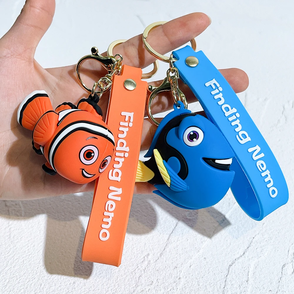 Disney encontrar nemo chaveiro, bonito dos desenhos animados chaveiro mochila decoração, chaveiro do carro, presente de natal, presente de aniversário