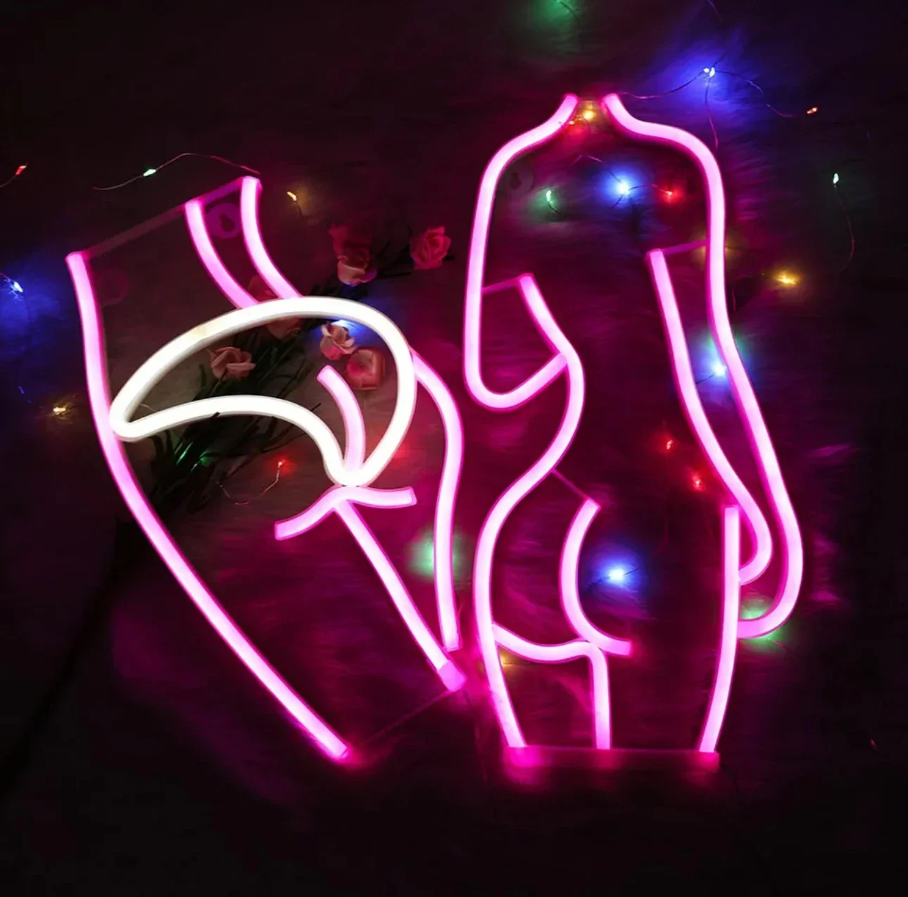 Top Sale  Led Lady Back  Neon Sign Naked Sexy Body  Night Lights Room Wall Decor  Bar Hotel