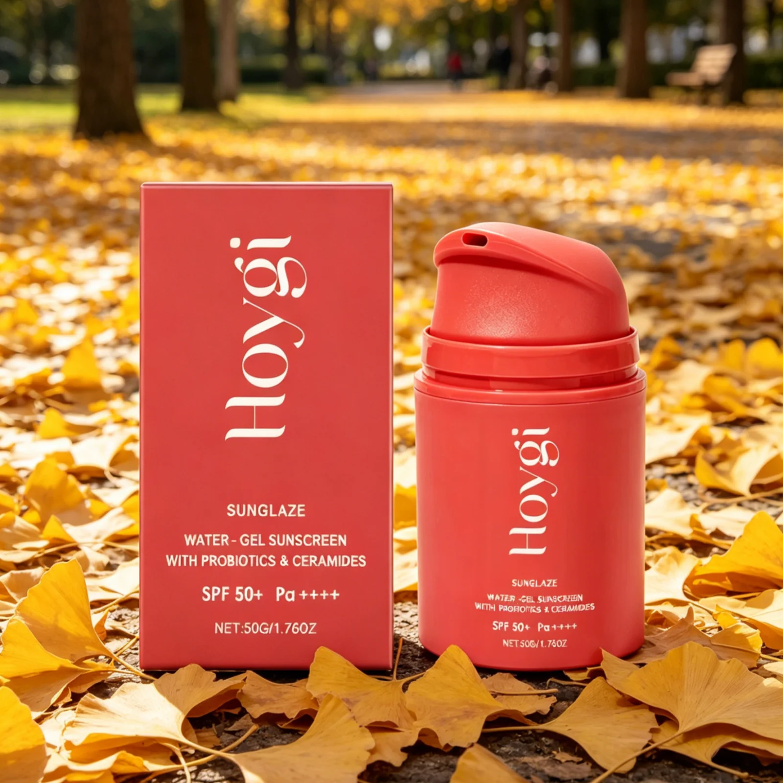 Hoygi Water Gel Sunscreen UV Protection Deeply Nourishing Smooth Delicate Texture Refreshing Mild Formula Lightweight Sunscreen