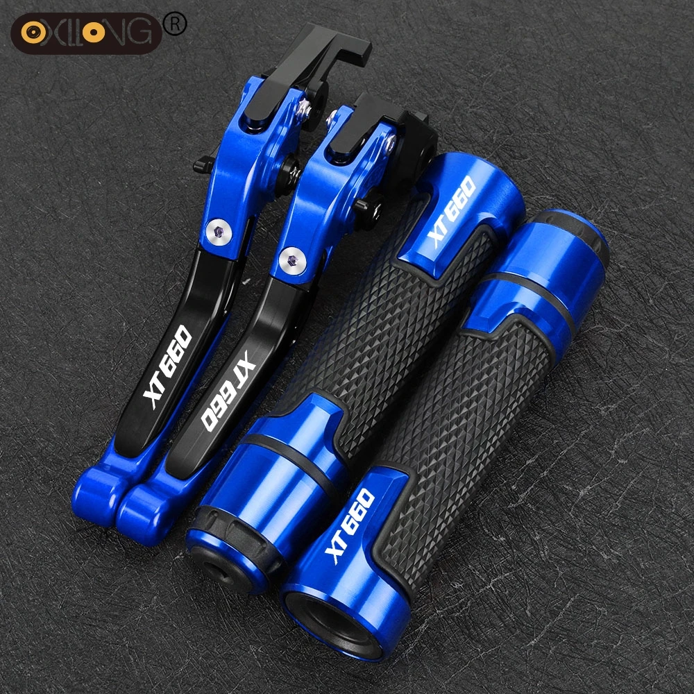 

FOR YAMAHA XT660 XT660R XT660X 2004 2005 2006 2007 2008-2016 Motorcycle Brake Clutch Levers Handlebar Handle bar Hand Grips ends
