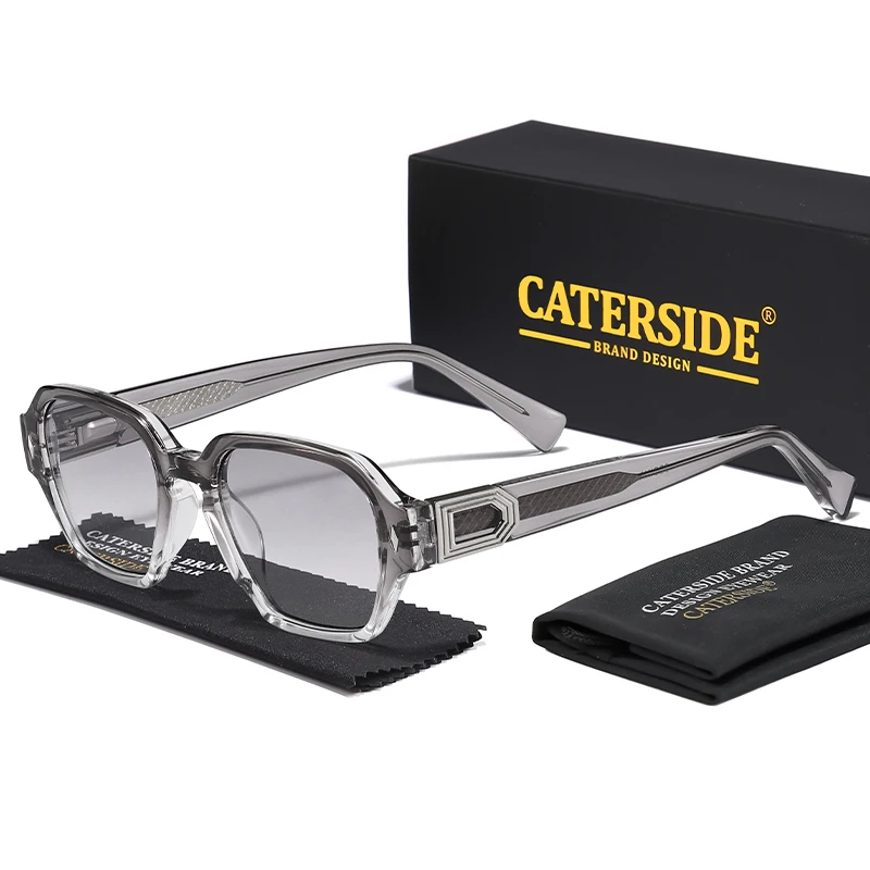 

CATERSIDE модные солнцезащитные очки с градиентом для мужчин, модные большие квадратные солнцезащитные очки, уличные вечерние, отпускные, дорожные декорации, реквизит для фотосессии