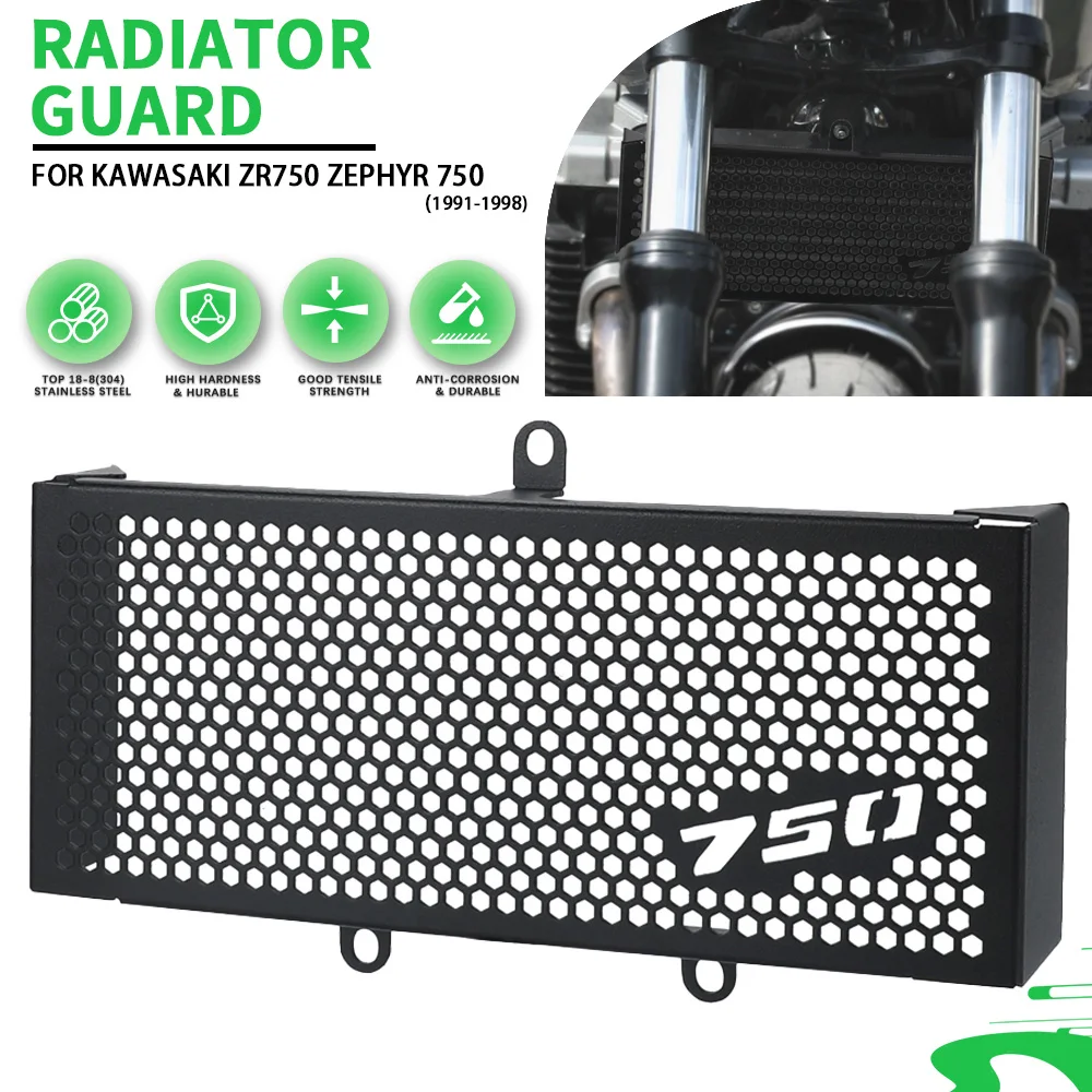 

For Kawasaki ZR750 ZEPHYR 750 ZR 750 1991-1998 1997 1996 Motorcycle Accessories Radiator Grille Guard Grill Protection Cover