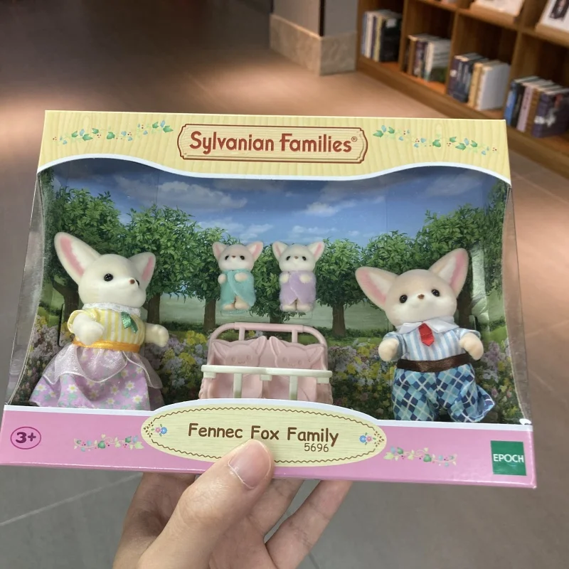 Famiglie Sylvanian Noce Scoiattolo Fennec Famiglia di volpe Casa da gioco adatta alla pelle Simulato giocattoli carini Regali di compleanno per bambini