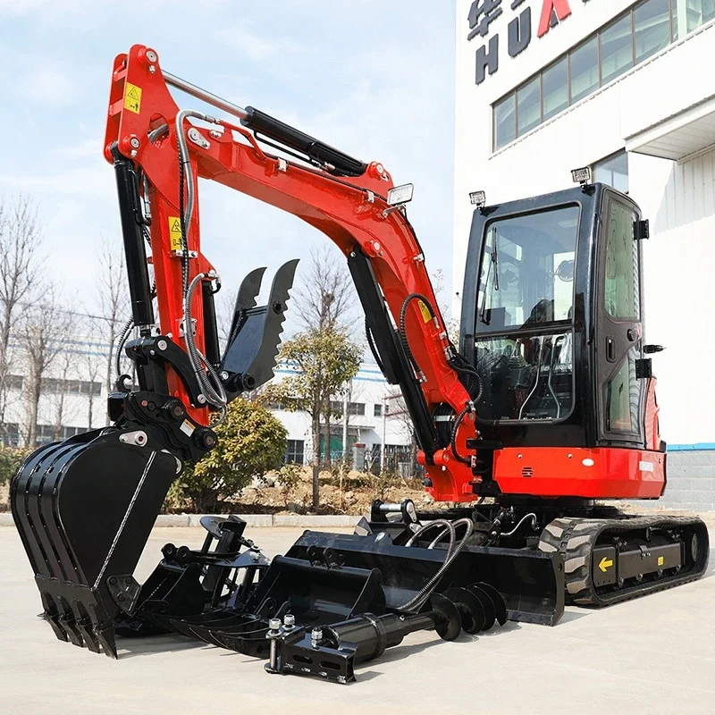 Mini Excavator 0.8 Ton EPA Farm Crawler Digger Kubota Engine Small Excavators 1 Ton 2 Ton Machine Prices