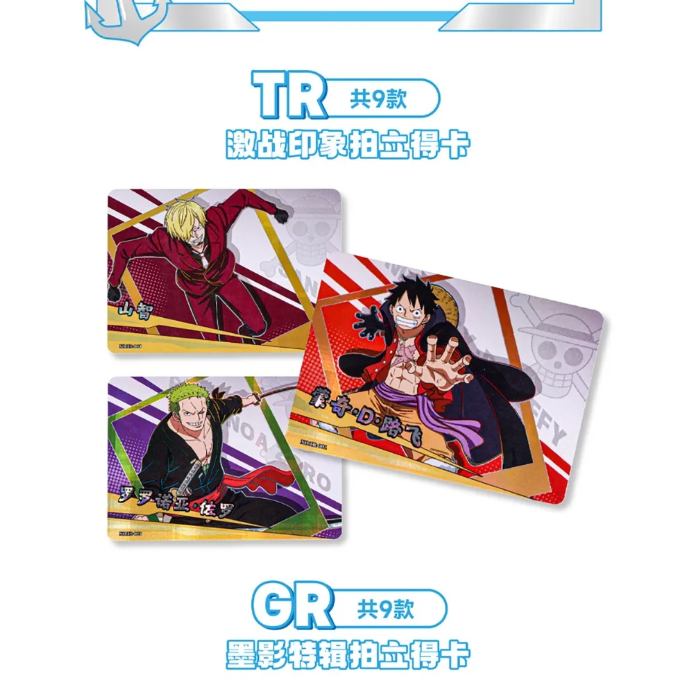 KABAO Echte One Piece Collection Card Japanse Fantasy Anime Karakter Creatief Trekken Ontwerp Leuke Polaroid Kaart Speelgoed Geschenken