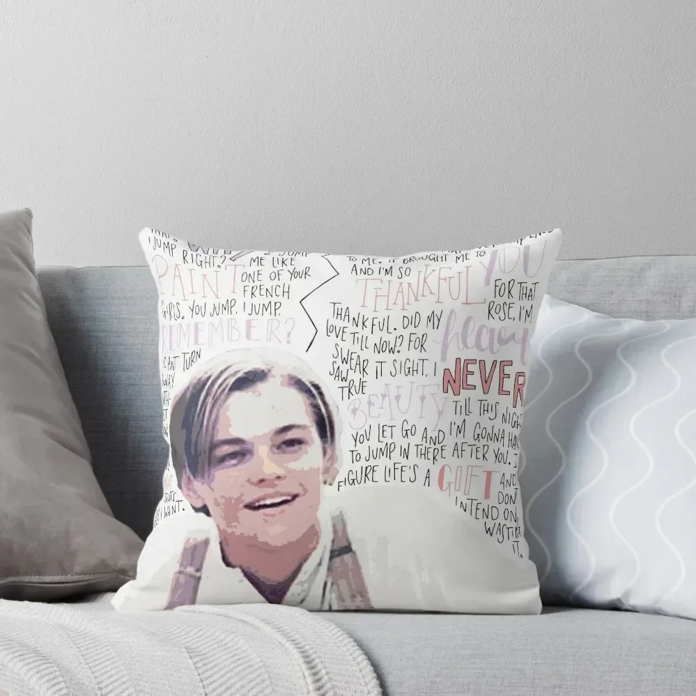 

Leonardo DiCaprio / Jack Dawson Merch Throw Pillow Pillow Covers Decorative Cushion Cover Throw Pillow Covers