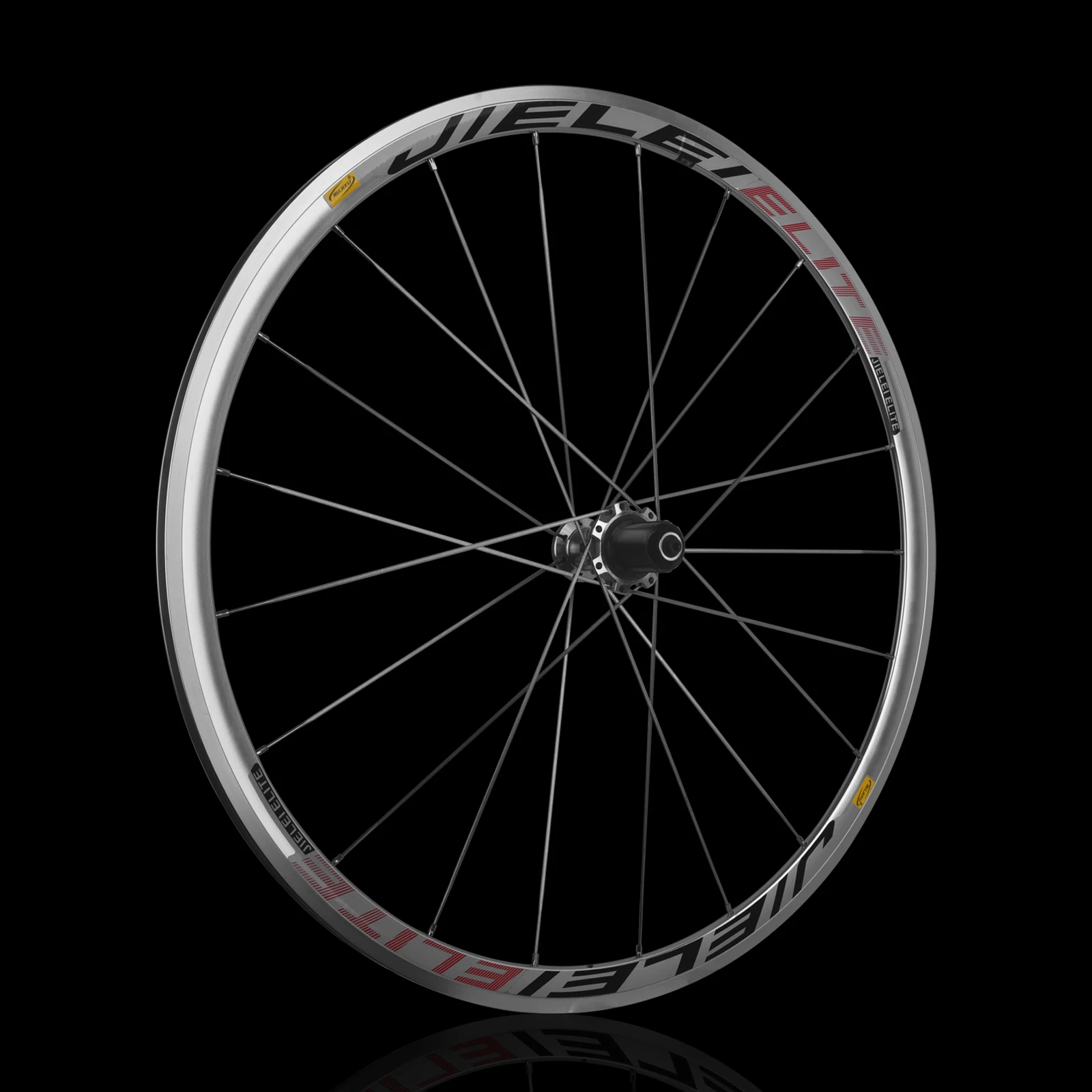 RUJIXU 700C Silberner Fahrrad-Laufradsatzrahmen, Straßenradpaket, V-Cdisc-Bremse, Rückenbremse, gerades festes Getriebe, 700C, 30 mm, 40 mm, 50 mm – Detail 9