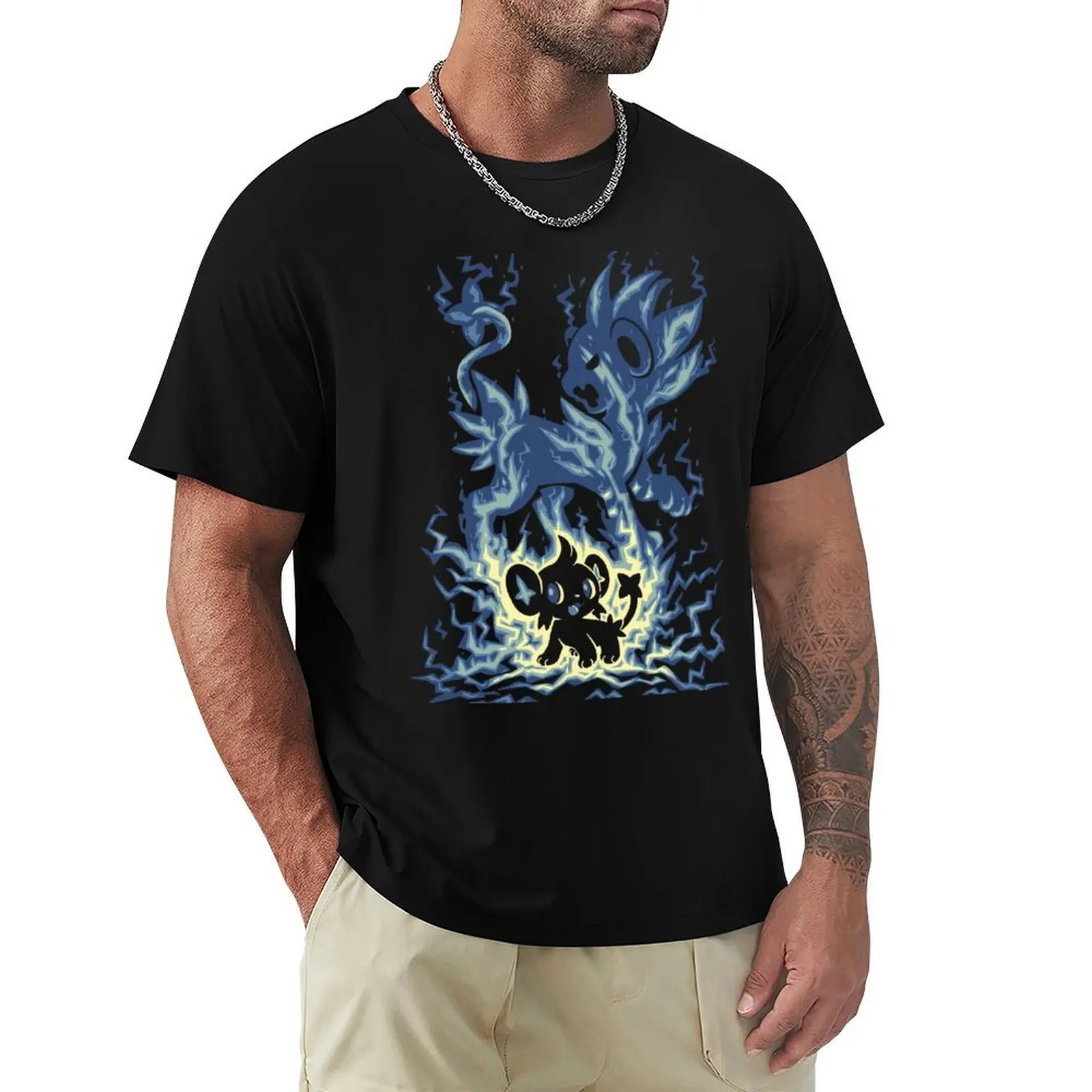 T-shirt Silhouette Electric Spark Evolution, vêtement de travail, tee-shirt simple