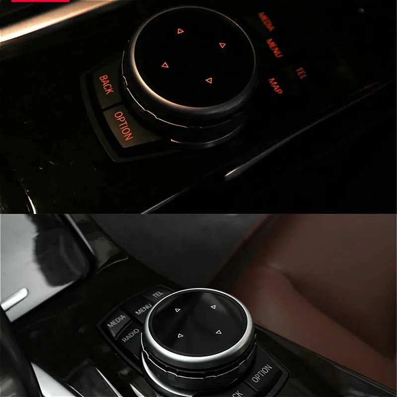 Multimedia Buttons Cover IDrive Stickers Universal Fit Vinyl Decals for  Vehicle Interior Accessor