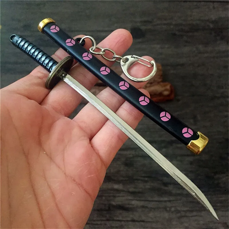 Roronoa Espada Zoro Chaveiro para Homens e Mulheres, Porta-Ferramenta Fivela, Sabre Katana Bainha, Chaveiro de Carro Presente, Novo, 7 Estilos, 2022