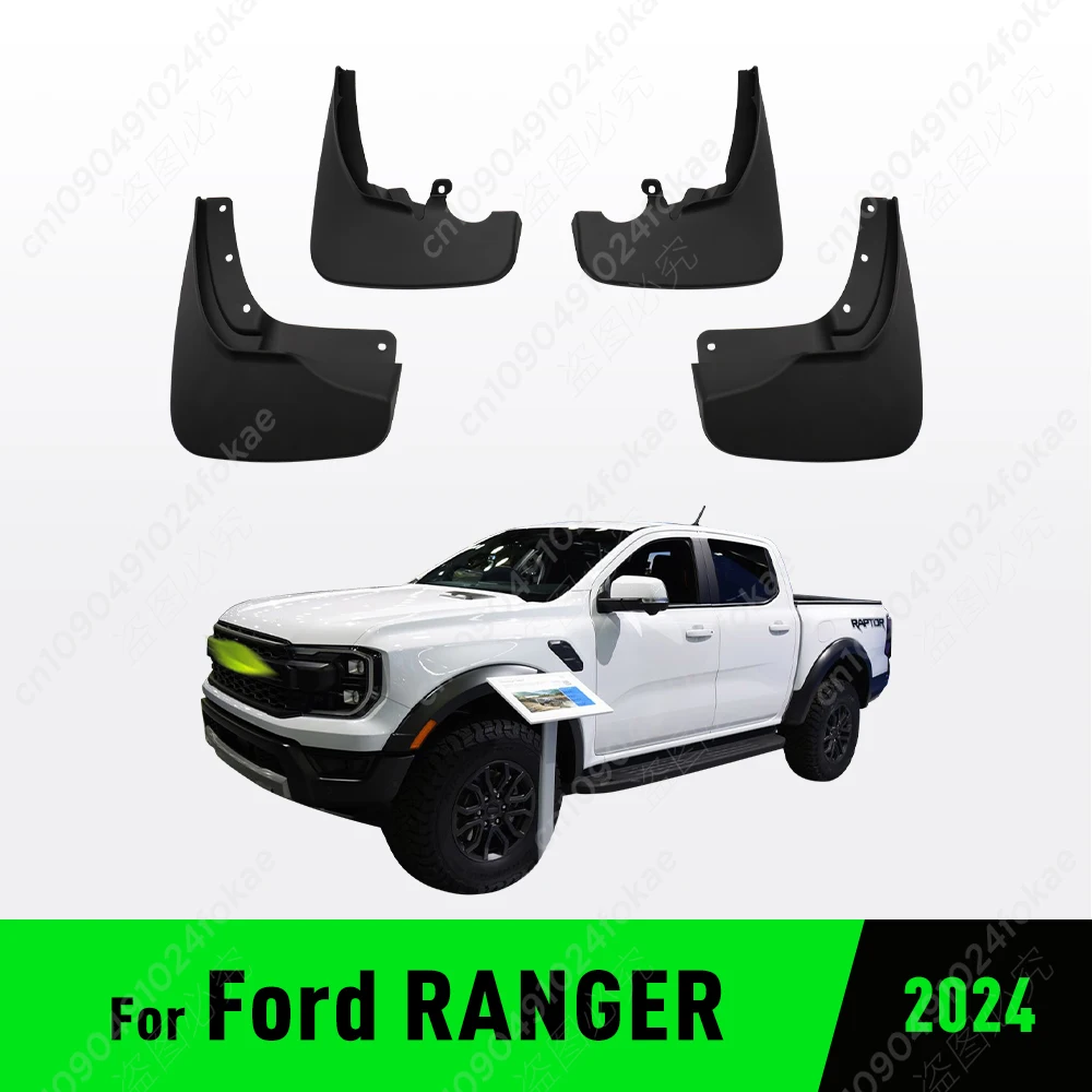 Car Mud Flaps For Ford RANGER 2024 Fender Mudguard Mud Flaps Guard Splash Flap Mudguards Car Accessories