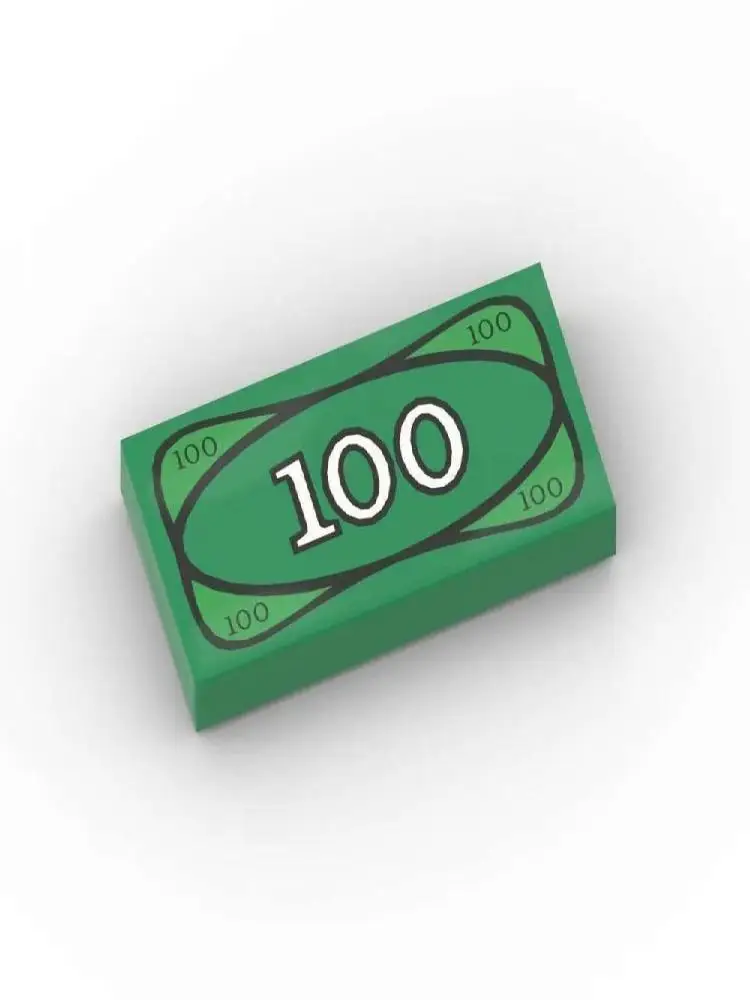 Blocs de construction millionnaires, 20 pièces, jouets, Dollar USD, petits blocs de granulés verts, accessoires d'argent, Collection amusante pour enfants, cadeau Souvenir