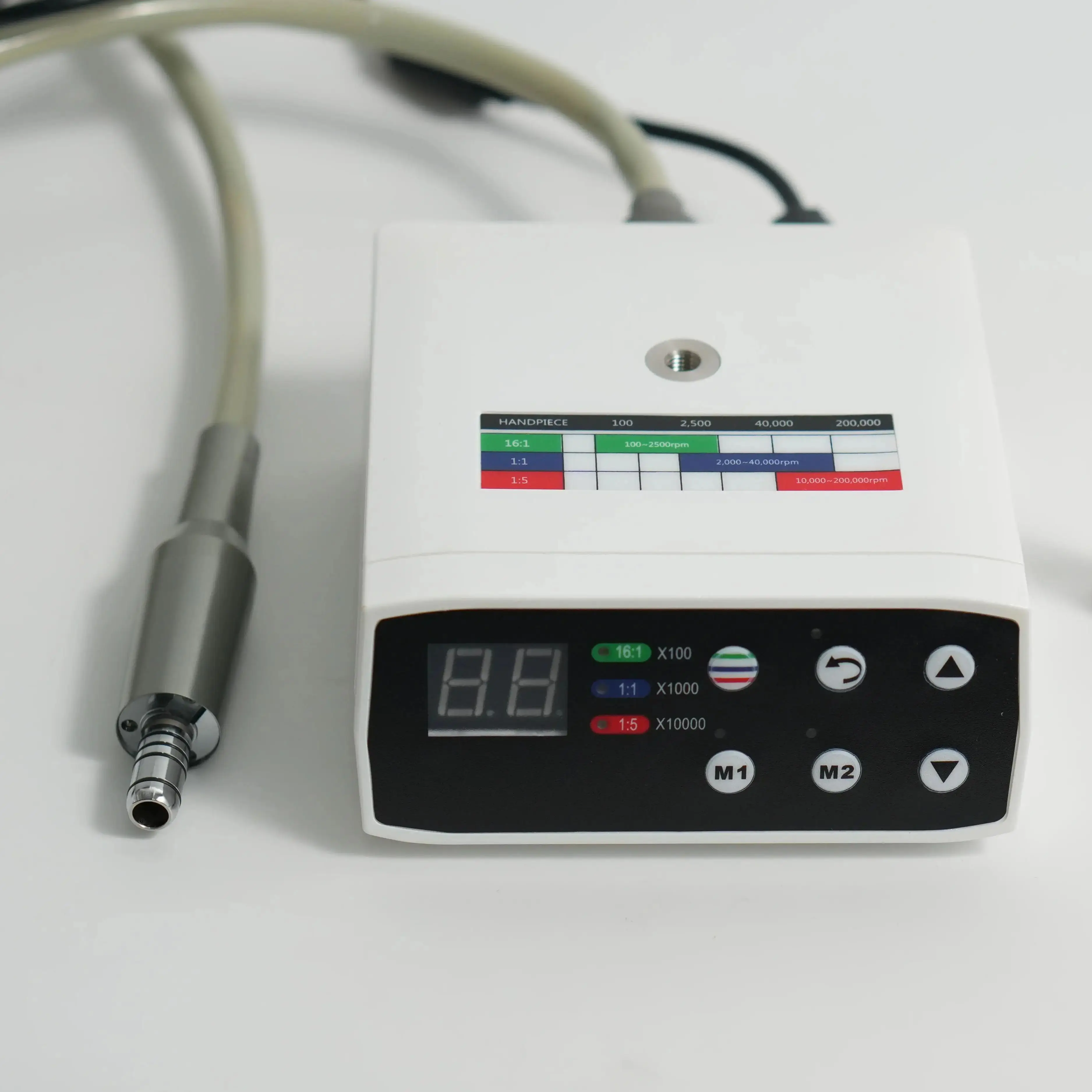 

Dental LED Strong Electric MicroMotor Work With 1:5 1:1 16:1 Dental Contra Angle Dental Clinical Brushless Micro Motor 40000Rpm