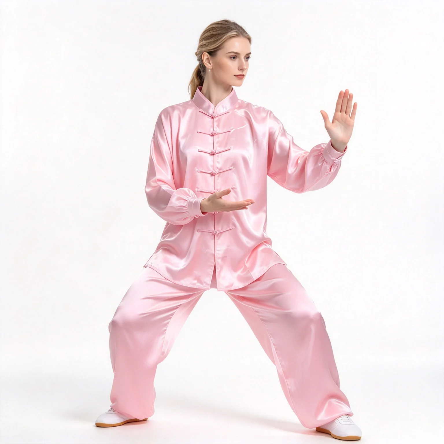 Wushu Tai Chi Kung Fu Uniform Set Classic Frog‑Button Martial Arts Outfit Comfort Suit for Tai Chi Practice Martial Art Events