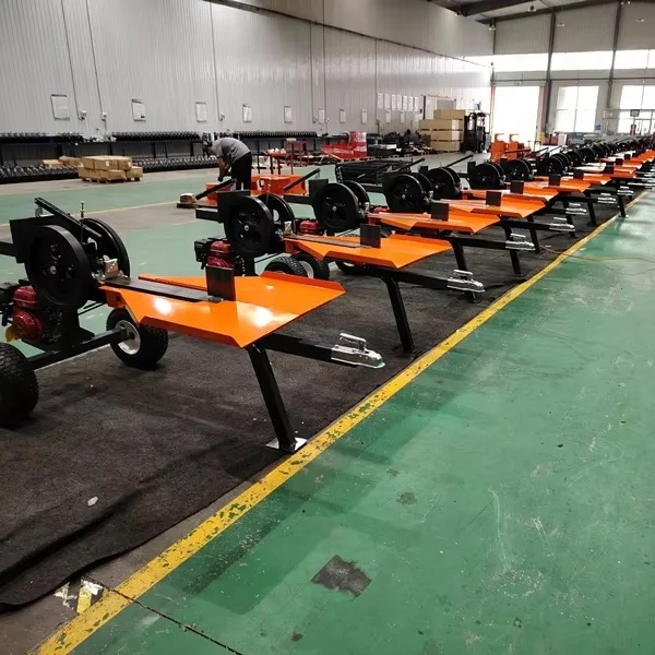 Hot Selling Forestry Machinery RIMA 40Ton Horizontal / Petrol FLS40 Manual Wood Processor Log Splitter Kinetic