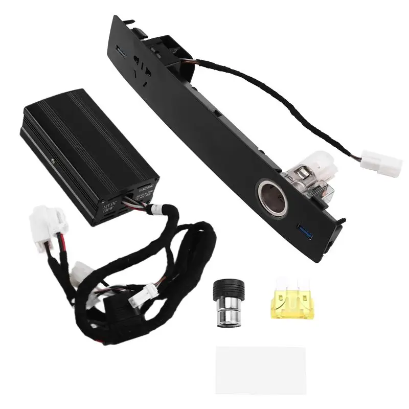 L10A Multifunction USB Socket Port Voltmeter Rocker Switch For Toyota Land Cruiser 200 LC200 2008-2015 Car Rear Seat